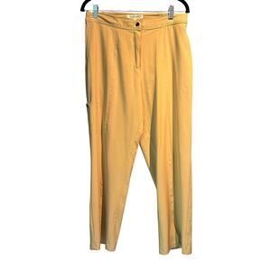 Travel Smith Size Medium Khaki Pants Petite Pockets Stretchy Comfy Lightweight